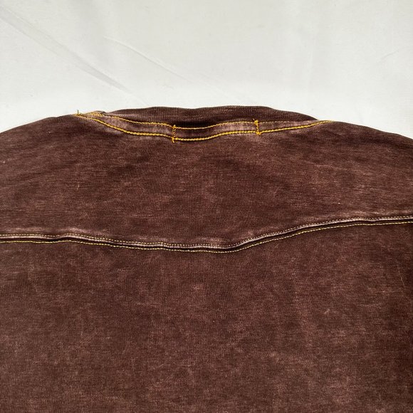 Jake Agave Men's Large Brown Premium Cotton Long Sleeve Shirt - Picture 9 of 12